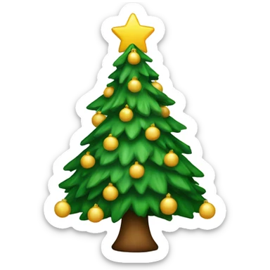 christmas tree sticker