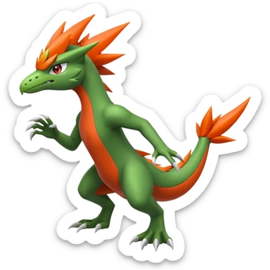 Blaziken-Sceptile-fusion sticker