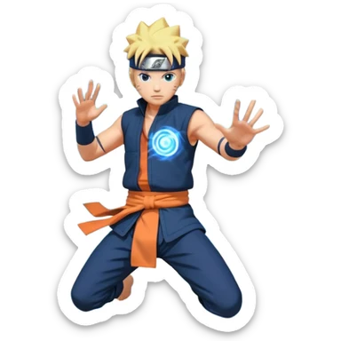 Naruto mach rasengan sticker