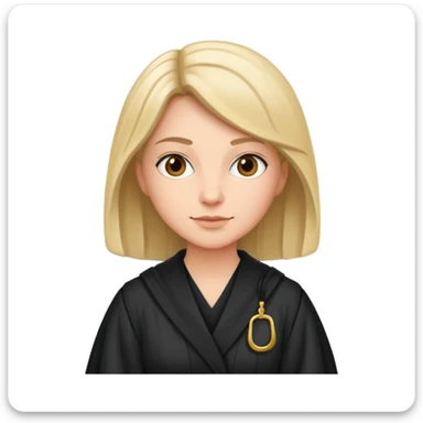 
woman lawyer Wearing a robe sticker