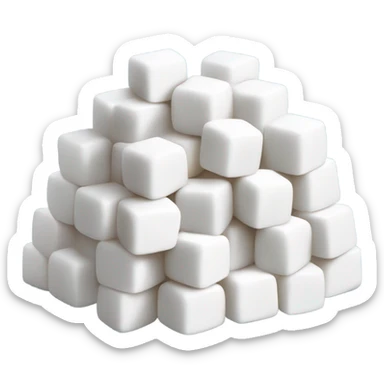 Sugar cubes sticker