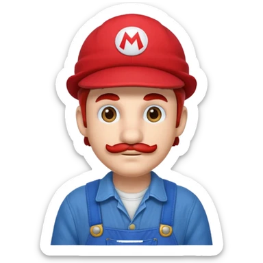 Mario en slip sticker