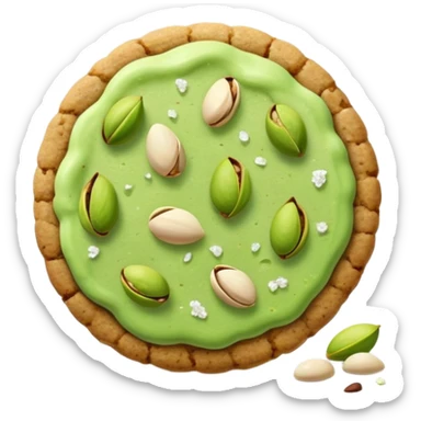 Pistachio cookie sticker