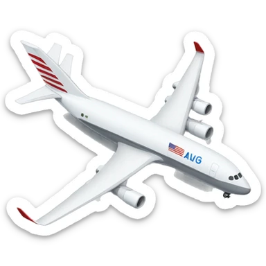 A plane to New York City sticker