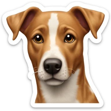 Spotted red heeler lab mix sticker