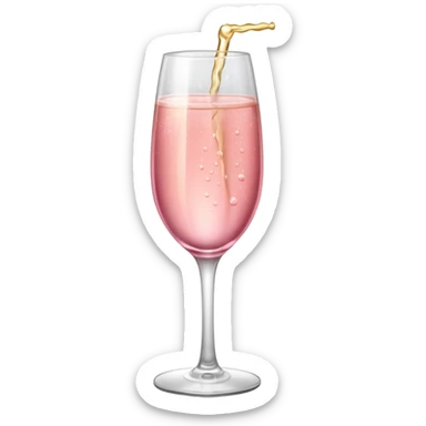 Champagne rosa sticker