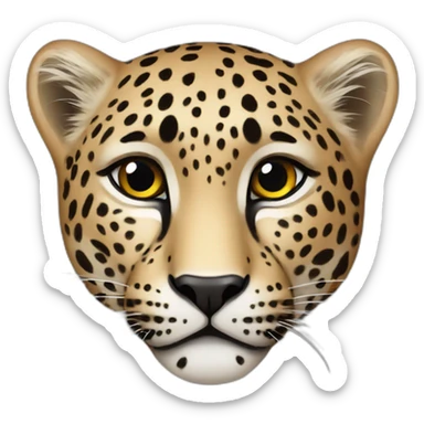 ossetian leopard  sticker
