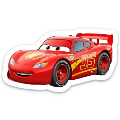 lightning mcqueen young sticker