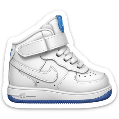 Baby low air force shoe front view  sticker