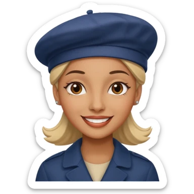 Urban French woman  sticker