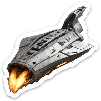 broken space ship sticker