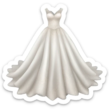Wedding dress beautiful finish with star sticker