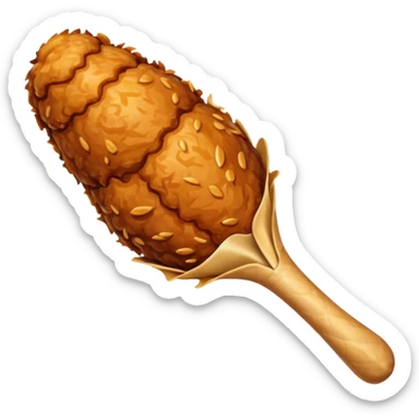 fried chicken drumstick sticker