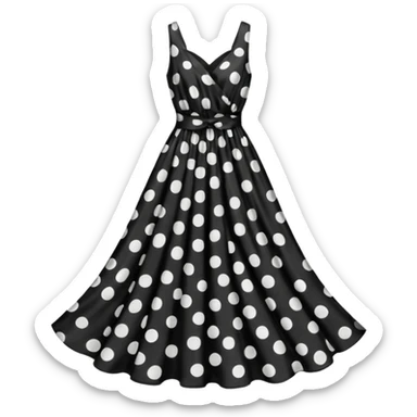 spotted dress sticker