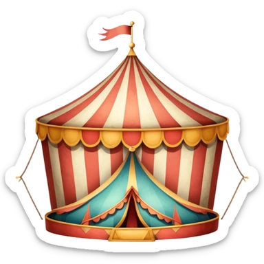 Vintage circus sign sticker