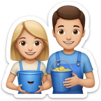 jack and jill Nursery Rhyme Character sticker