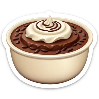chocolate rice pudding sticker