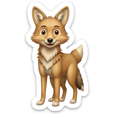 Happy Coyote sticker