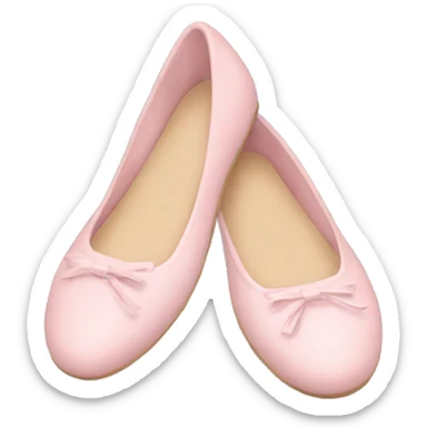 Pastel pink flats sticker