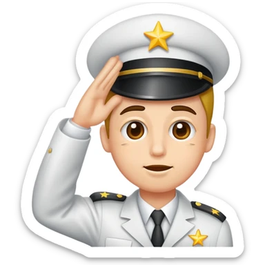 Combine this two emoji 🫡🥴 sticker