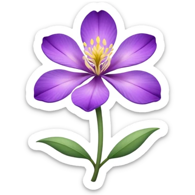 orris root flower sticker