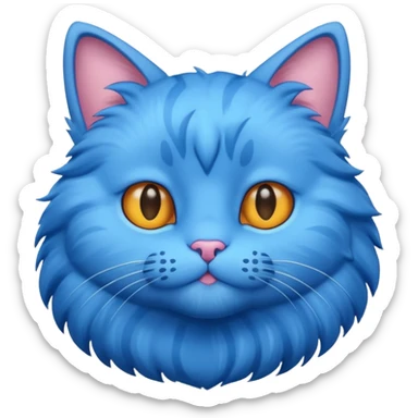 Blue tooth cat sticker