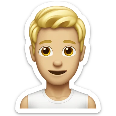 blonde skinny dude sticker