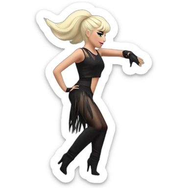 Lady Gaga Just Dance at the scene sticker