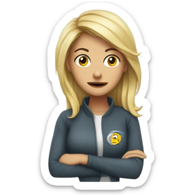 Rebecca is feeling sick sticker