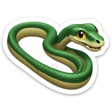 snake with long nails sticker