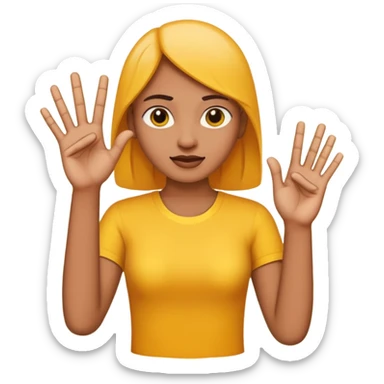 generate a good professional image for letter 'A' where it should be a emoji ,where 'A' is Indian sign language sticker