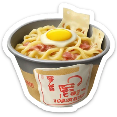 Buldak Carbonara Ramen Packet sticker
