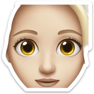 Skin care blue eyes sticker