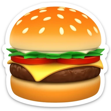 Burger sticker