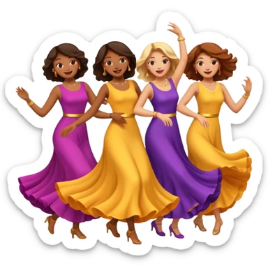mulheres dançando  sticker