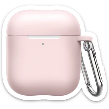 Pale pink AirPod case sticker