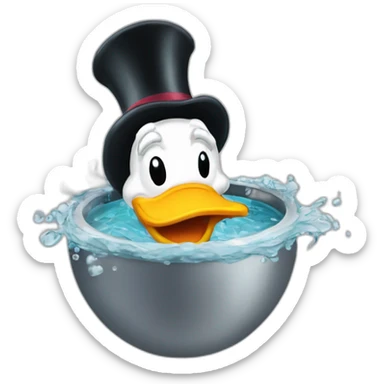 Scrooge-mcduck-diving-into-vat sticker