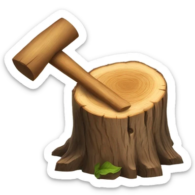 Chopping wood sticker