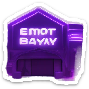 “Violet bay RP” gaming logo for gta roleplay, neon lighting  sticker