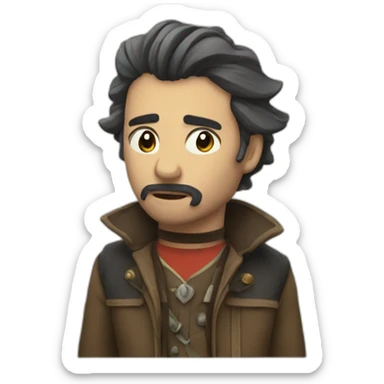 persona poniendo excusas sticker