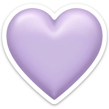 pastel lilac heart sticker
