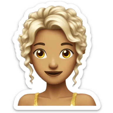 Glitter fairy sticker