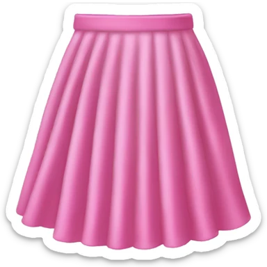 Pink poofy skirt  sticker