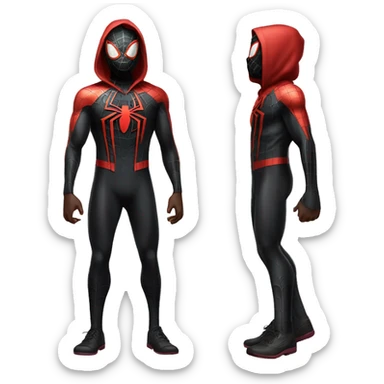 spider-man miles morales full body sticker
