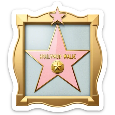 hollywood walk of fame sticker