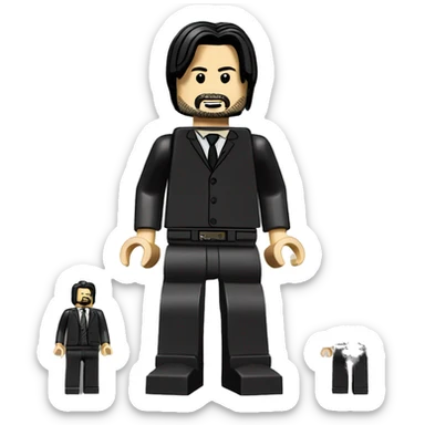 KEANU REEVES lego full body sticker