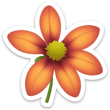 Flower sticker