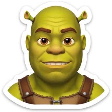 shrek chad sticker
