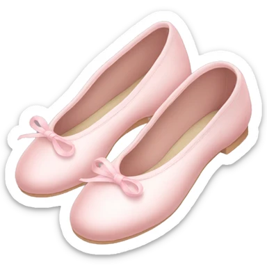 Pale pink ballet shoes sticker