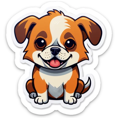 Dog having a bad day  sticker